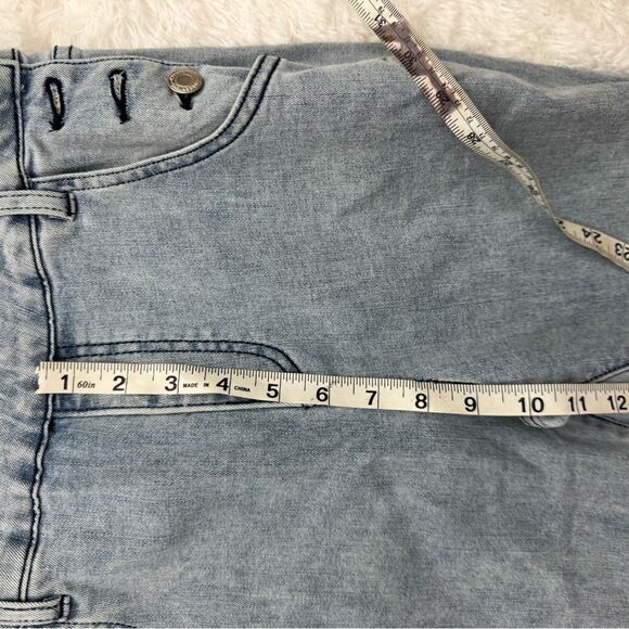 Wisteria Lane Bell Bottom Denim Overalls Size S - Picture 11 of 11